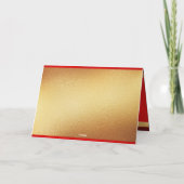 新年中国のスネークダブルレッド紙カットGC2 シーズンカード (裏面)