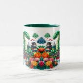 新年中国のスネーク2025折り紙2TM6 ツートーンマグカップ (中央)