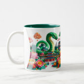 新年中国のスネーク2025折り紙2TM6 ツートーンマグカップ (左)