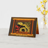 新年中国のスネーク2025 GC01 カード (黄色い花)