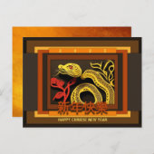 新年中国のスネーク2025 PostC01 シーズンポストカード (正面/裏面)