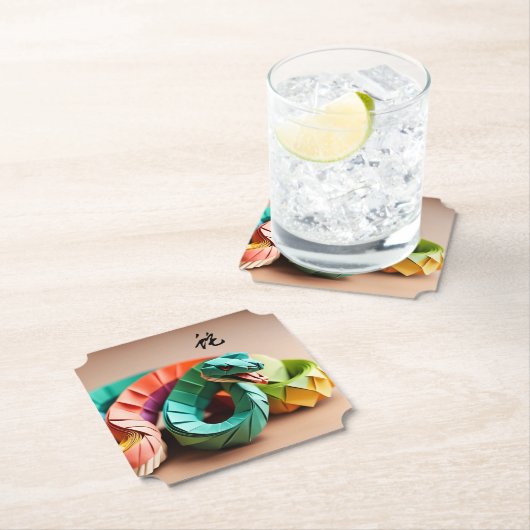 新年中国のスネーク〔占星術の〕十二宮図誕生日PC ペーパーコースター (インサイチュ)