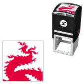 新年中国のドラゴンのフラクタルセルフ印鑑 セルフインキングスタンプ (インサイチュ)