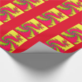 新年中国のドラゴンの包み紙 ラッピングペーパー (角)