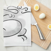 新年中国のドラゴンオリジナル絵画ズKT2 キッチンタオル (四つ折り)