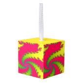 新年中国のドラゴンカスタムオーナメント キューブオーナメント (裏面アングル)