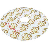 新年中国のドラゴンサンダー_コーブ ブラッシュドポリエステルツリースカート (アングル)