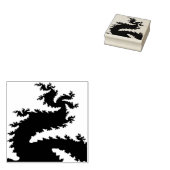 新年中国のドラゴンフラクタルウッドアートスタンプ ラバースタンプ (押印)