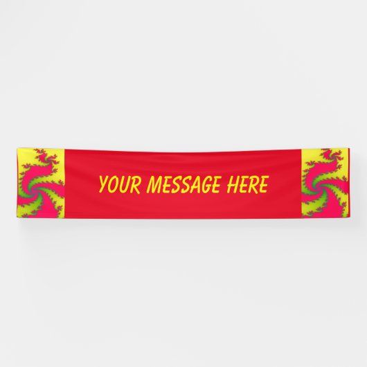 新年中国のドラゴンフラクタルカスタムバナー 横断幕 (横)