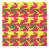 新年中国のドラゴンフラクタルカスタムル写真立て フォトキューブ (右)