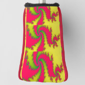 新年中国のドラゴンフラクタルゴルフパターカバー ゴルフヘッドカバー (回転90)