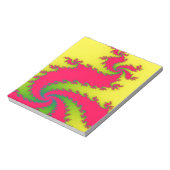 新年中国のドラゴンフラクタルメモ帳 ノートパッド (回転)