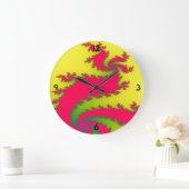 新年中国のドラゴンフラクタル壁時計 ラージ壁時計 (ホーム)