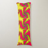 新年中国のドラゴンフラクタル抱き枕 ボディピロー (正面縦)