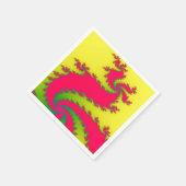 新年中国のドラゴンフラクタル紙ナプキンス スタンダードカクテルナプキン (角)