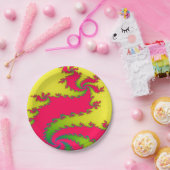 新年中国のドラゴンフラクタル紙パーティープレート ペーパープレート (パーティー)