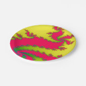 新年中国のドラゴンフラクタル紙パーティープレート ペーパープレート (アングル)