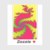 新年中国のドラゴンフラクタル シール (シート)