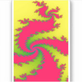 新年中国のドラゴンフラクタル シール (正面)