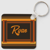 新年中国のドラゴンモノグラムSqK03 キーホルダー (裏面)