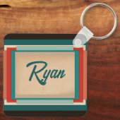 新年中国のドラゴンモノグラムSqK04 キーホルダー (裏面)