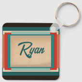 新年中国のドラゴンモノグラムSqK04 キーホルダー (裏面)