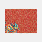 新年中国のドラゴン飾パターンFB フリースブランケット (正面(横))