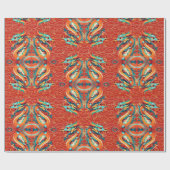 新年中国のドラゴン飾パターンWP ラッピングペーパー (フラット)