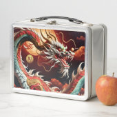 新年中国のドラゴン2024モノグラムLBox03 メタルランチボックス (インサイチュ)