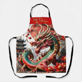 新年中国のドラゴン2024 Ap02 エプロン (正面)