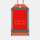 新年中国のドラゴン2024 GTAG04ギフトラベル ギフトタグ (裏面)