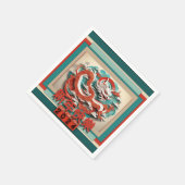 新年中国のドラゴン2024 PPN04 スタンダードカクテルナプキン (角)