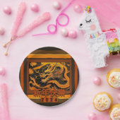 新年中国のドラゴン2024 RPPP01 ペーパープレート (パーティー)