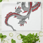 新年中国のドラゴン キッチンタオル (折り畳み)