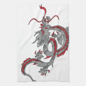 新年中国のドラゴン キッチンタオル (縦)