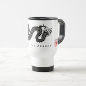 新年中国のドラゴン〔占星術の〕十二宮図誕生日TM2 トラベルマグ (正面右)