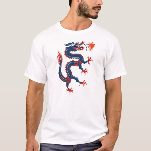 新年中国のドラゴン Tシャツ (正面)