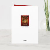 新年中国のヤギ2015中国のタペストリー2 シーズンカード (裏面)