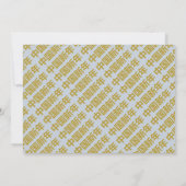 新年中国のラッキーキャット 招待状 (裏面)