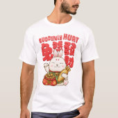新年中国のラッキーラビット Tシャツ (正面)