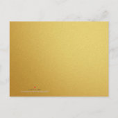 新年中国のレッドゴールデンドラゴンポストC インビテーションポストカード (裏面)