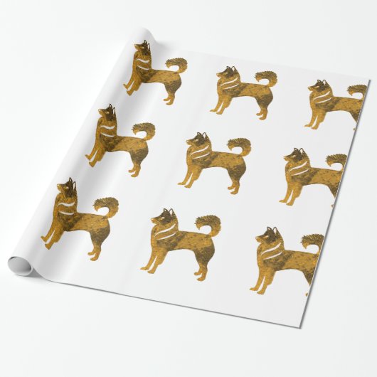 新年中国の光沢ラッピング紙 ラッピングペーパー (アンロールド)