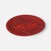 新年中国の子ドラゴンダンスPPP ペーパープレート (アングル)