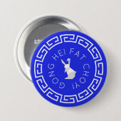 新年中国の折り紙うさぎ 缶バッジ (正面&裏面)