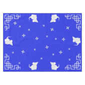 新年中国の折り紙ラット&スターズ テーブルクロス (正面(横))