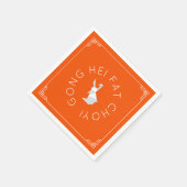 新年中国の折り紙ラビットナプキンス スタンダードカクテルナプキン (角)