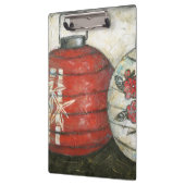 新年中国の提灯フローラプリント クリップボード (左)