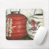 新年中国の提灯フローラプリント マウスパッド (マウス)