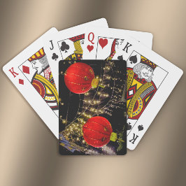 新年中国の提灯 トランプ