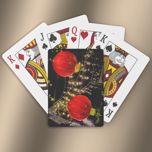 新年中国の提灯 トランプ